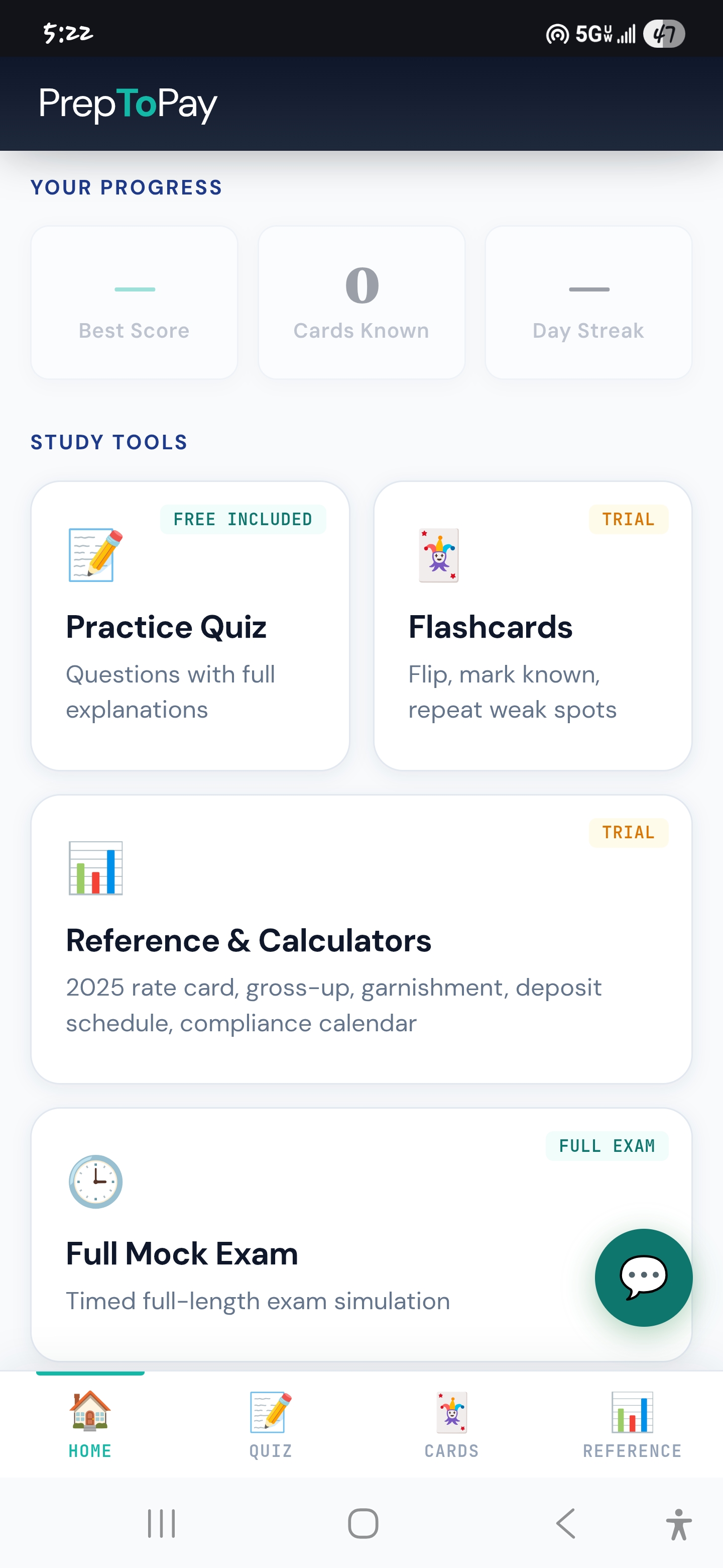 PrepToPay Study Tools